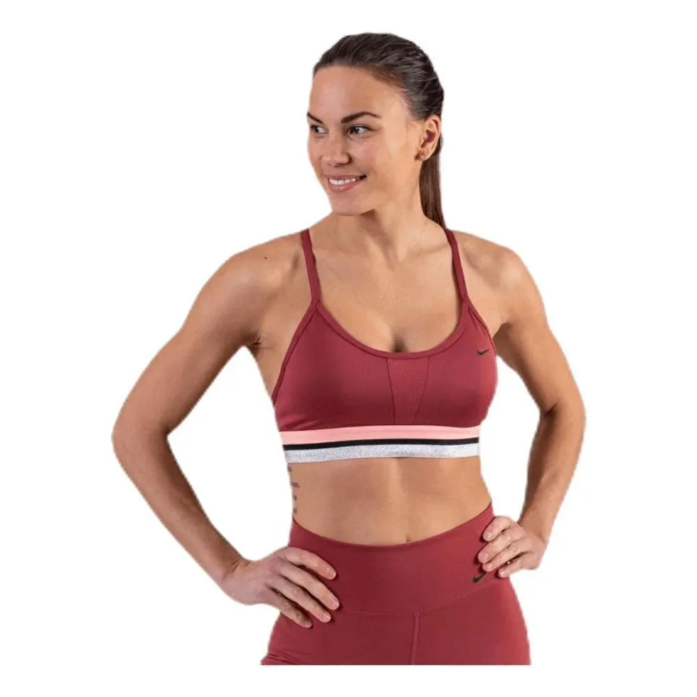 Nike Indy Glam Dunk Pink/Red Sports Bra Sz L